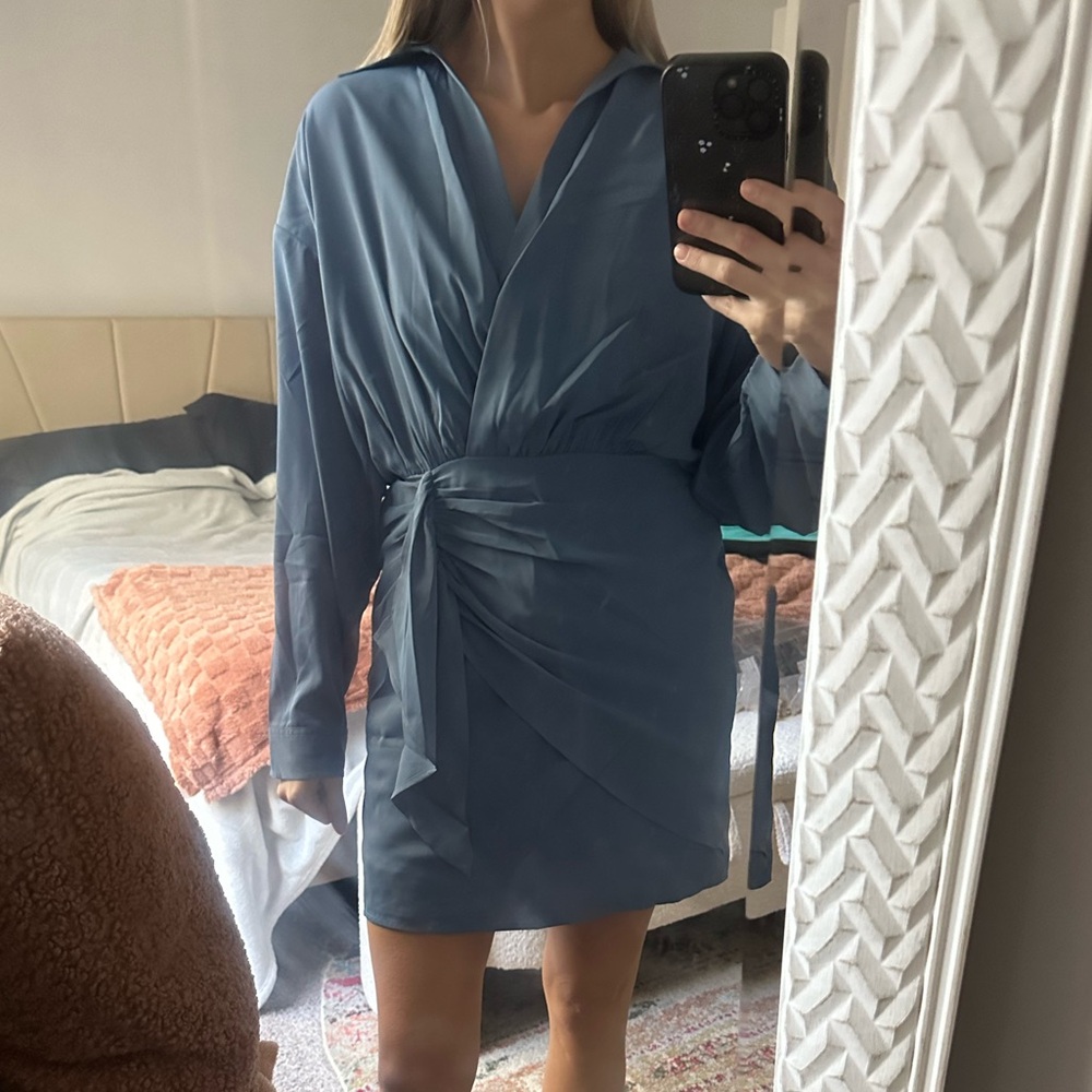 Abercrombie Long Sleeve Wrap Dress